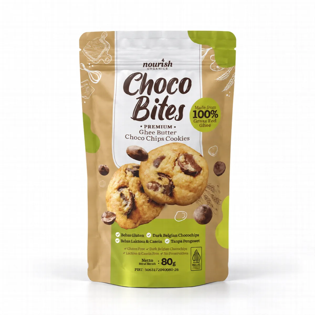 Choco Bites  Cookies Gluten Free - Nourish Indonesia