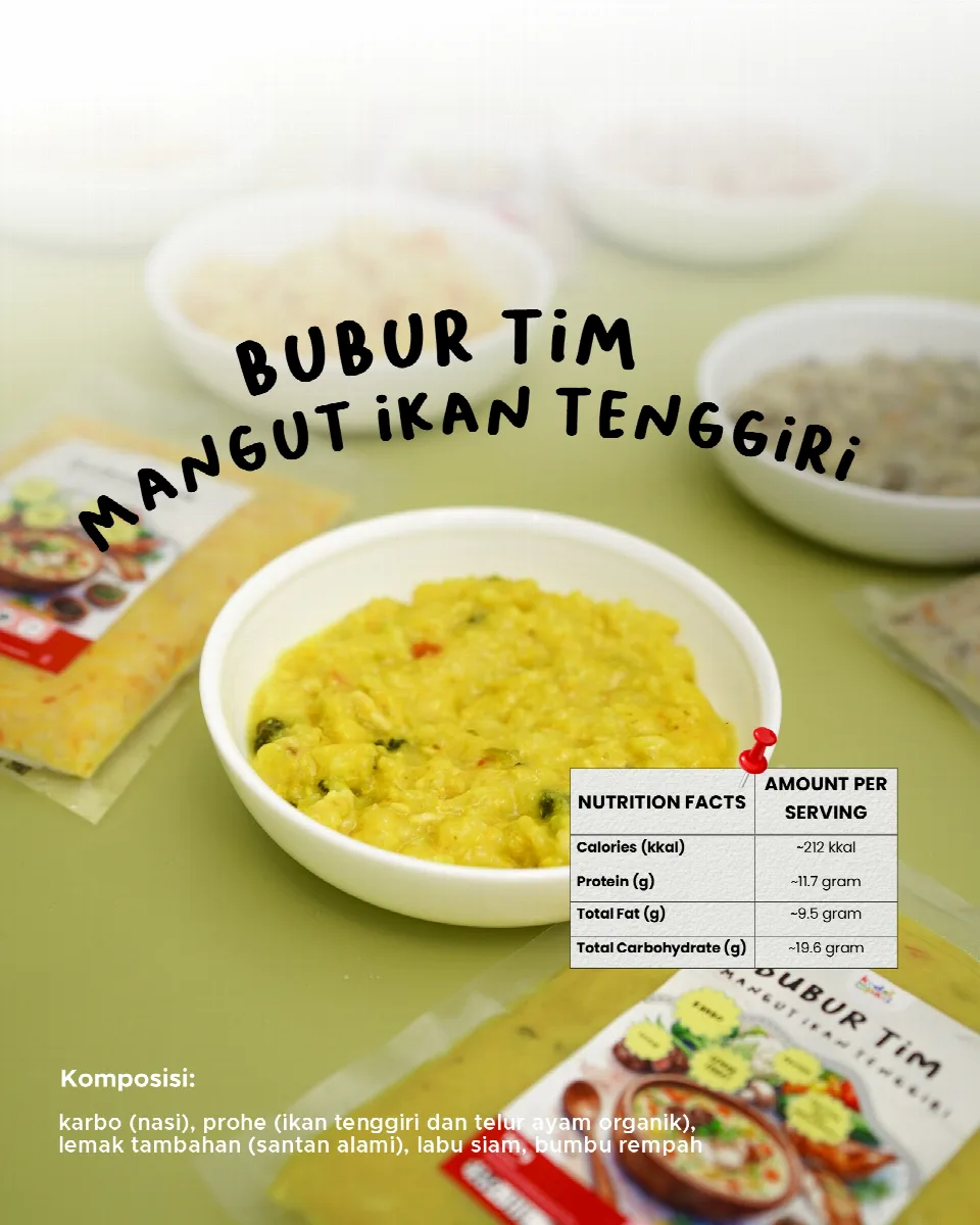 Bubur Tim Mangut Ikan Tenggiri - Kedai Mpasi
