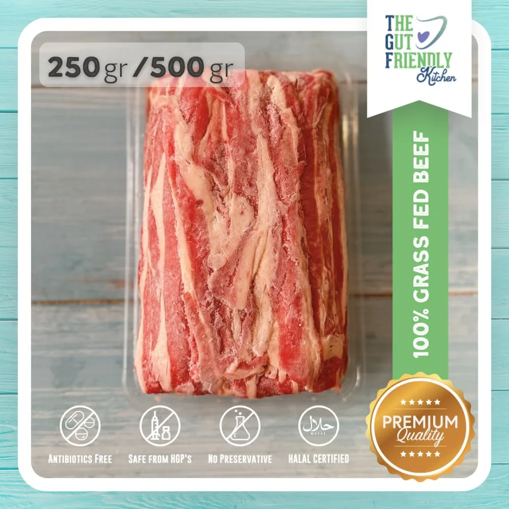 Sliced Shortplate Daging Sapi Grassfed - The Gut Friendly Kitchen