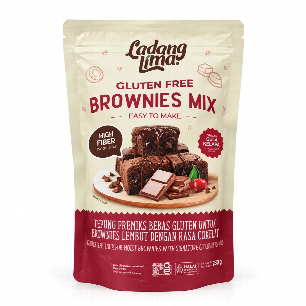 Tepung Brownies Mix Gluten Free - Ladang Lima