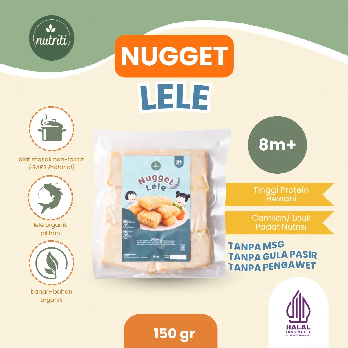 Nugget Lele Gluten Free - Nutriti