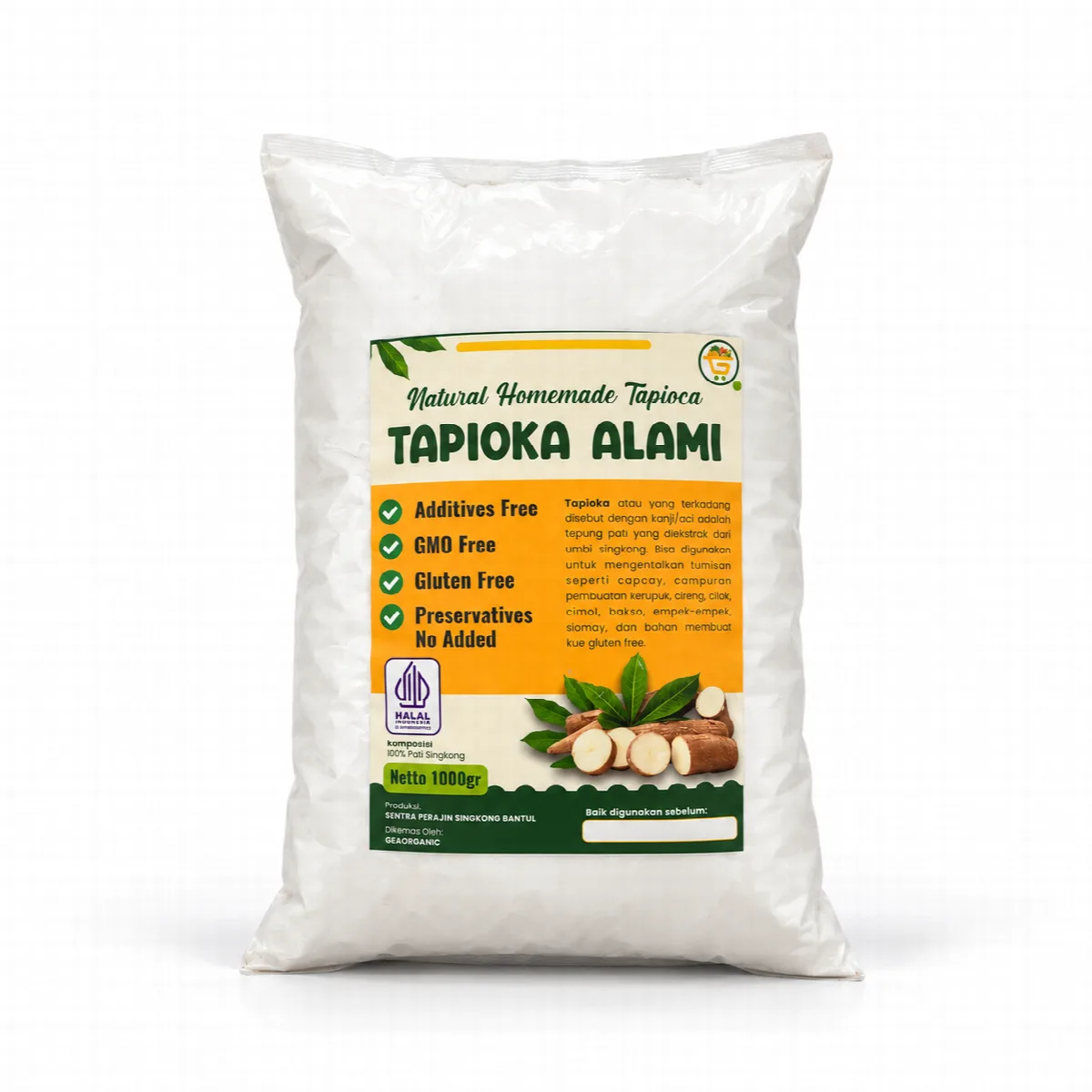 Tepung Tapioka Alami Gluten Free - Geaorganic