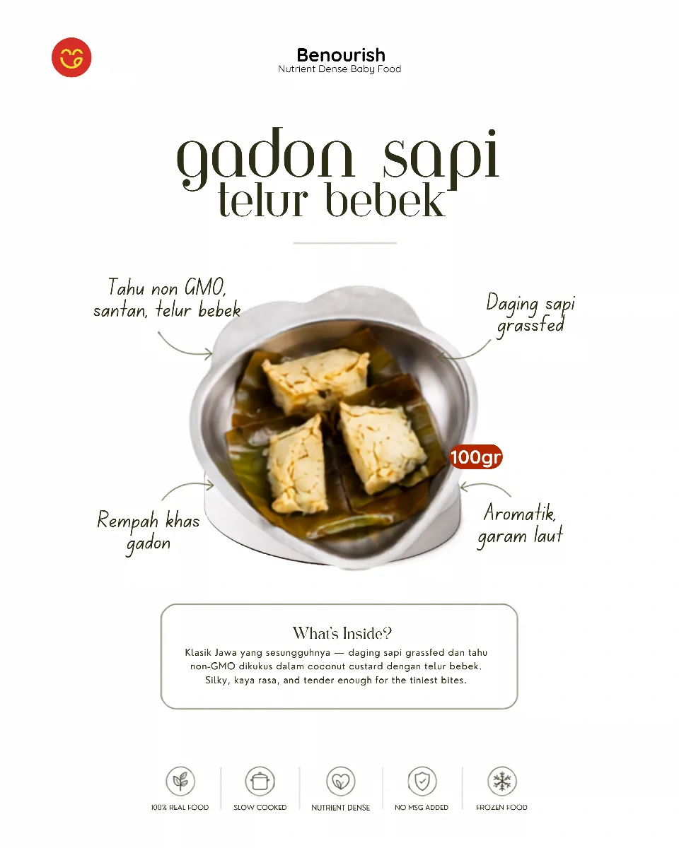 Gadon Sapi Telur Bebek - Benourish