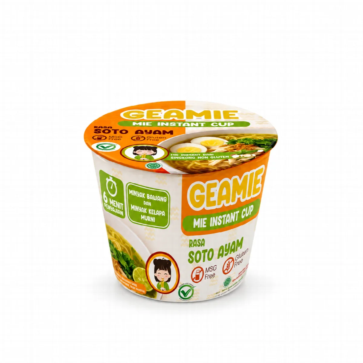 Gea Mie Instan Cup Soto Ayam - Gea Organic