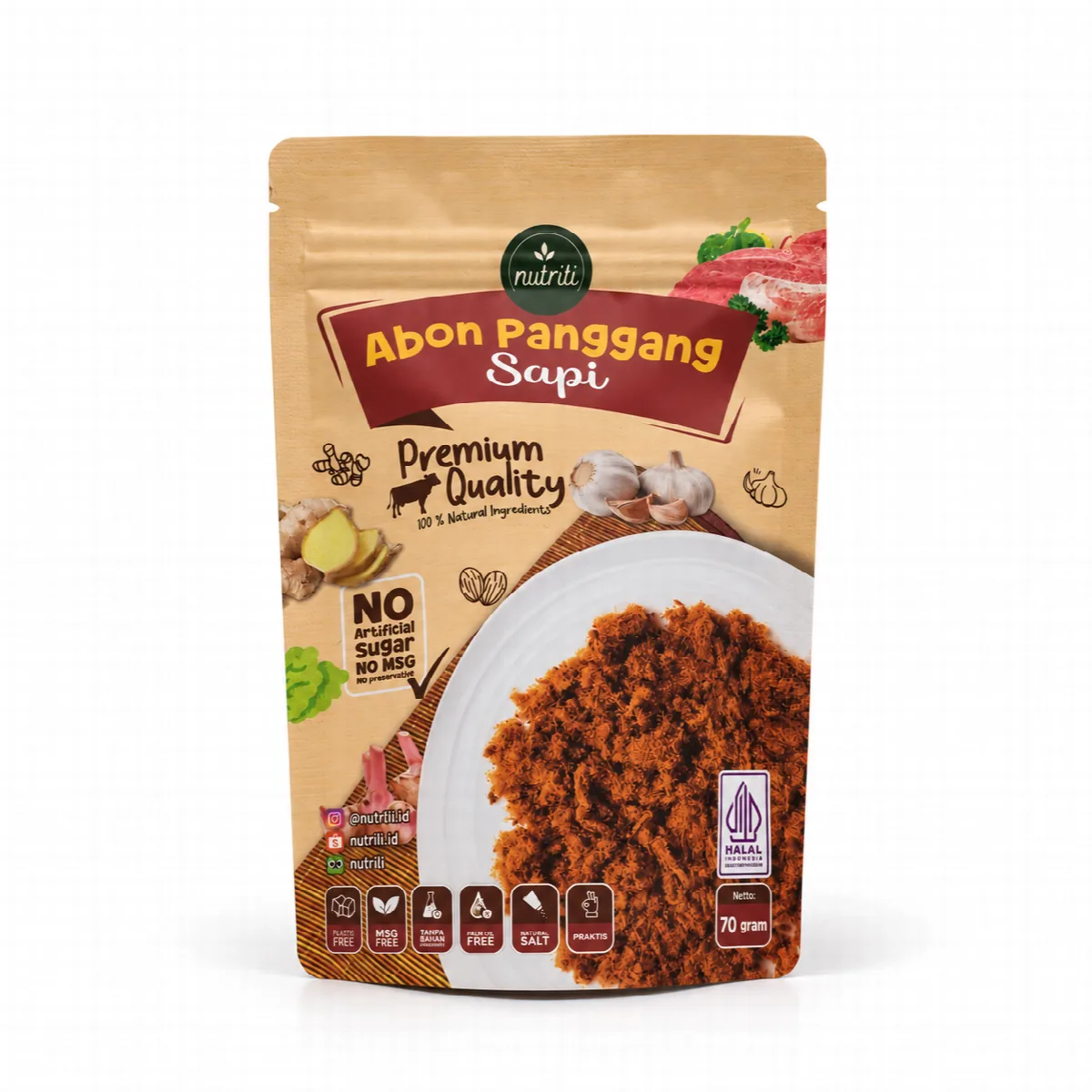 Abon Panggang Sapi - Nutriti