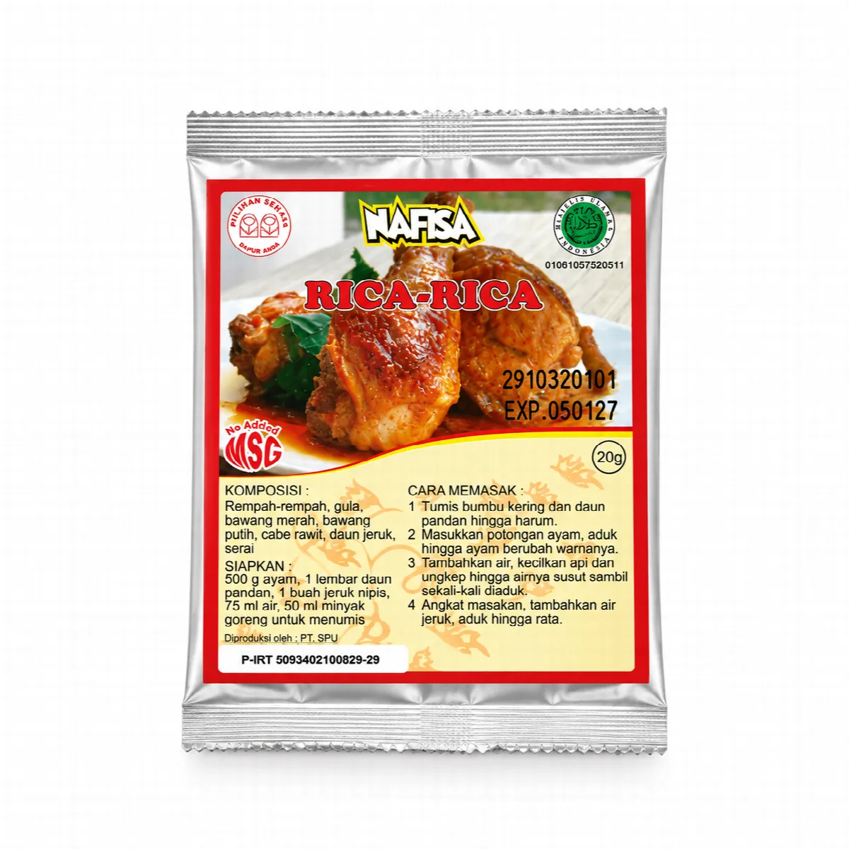 Bumbu Bubuk Rica Rica Non MSG - Nafisa