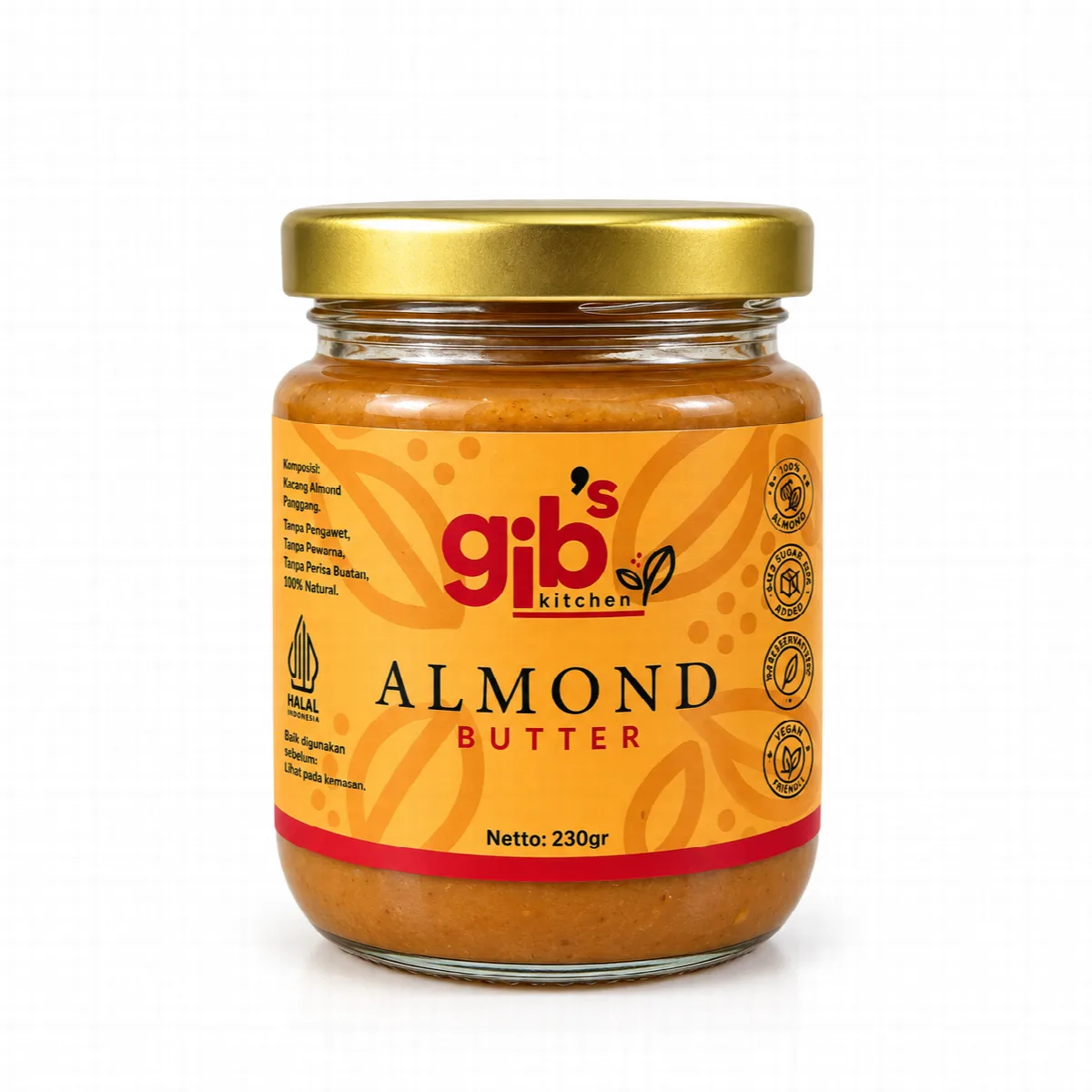 Almond Butter Tanpa Pengawet - Gib’s Kitchen