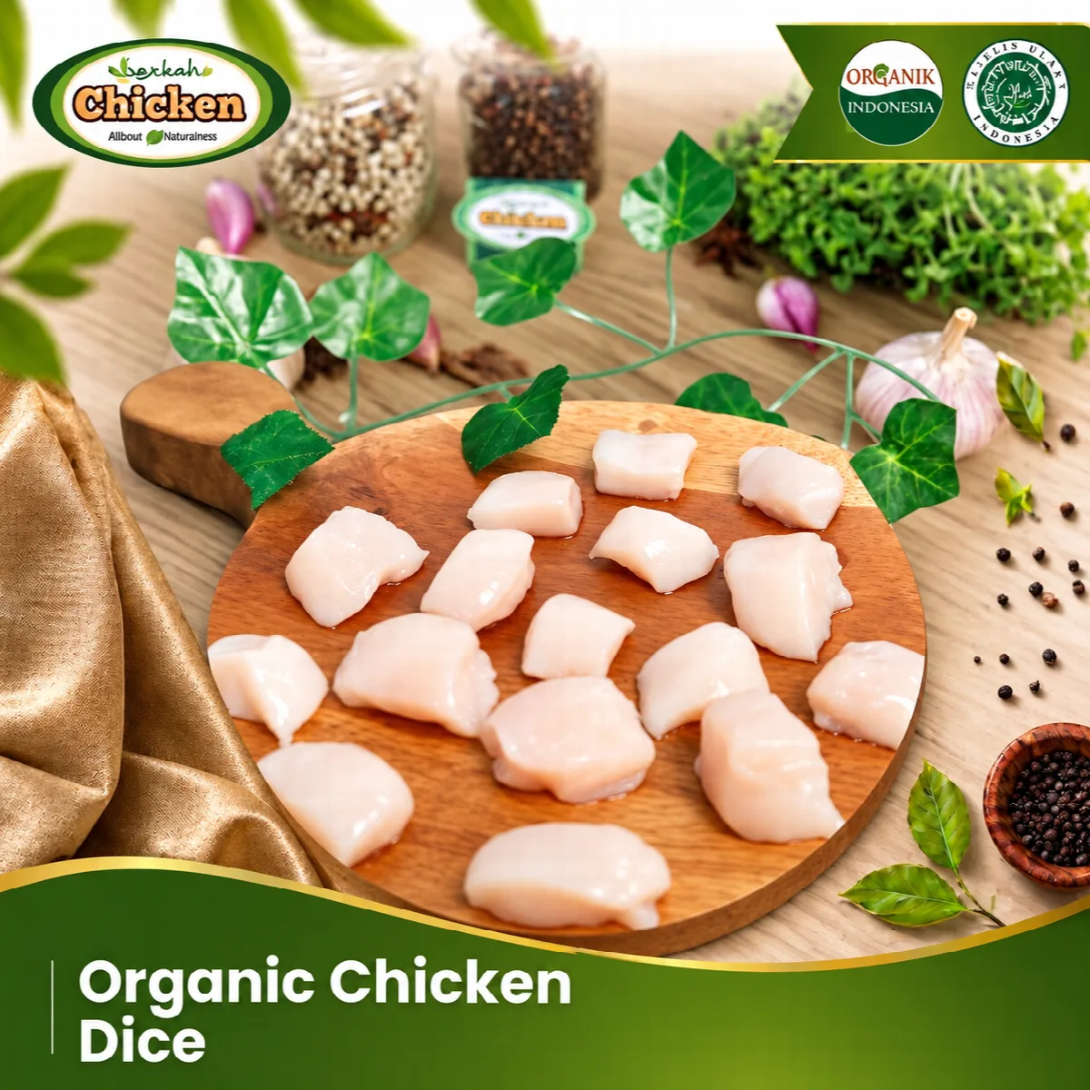 Fillet Dada Dadu Ayam Organik - Berkah Chicken