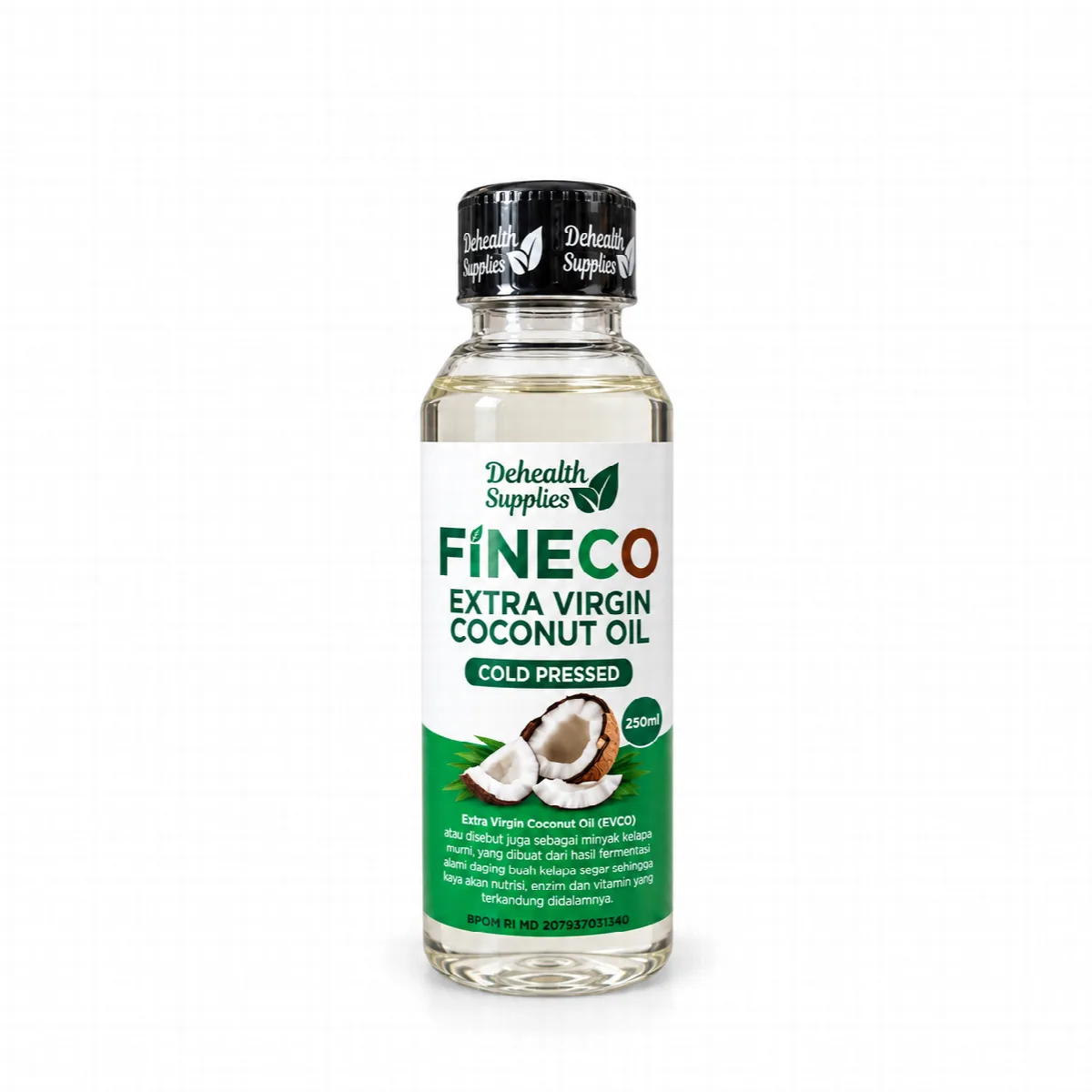 Fineco Extra Virgin Coconut Oil ( EVCO ) Botol Plastik - Dehealth Supplies