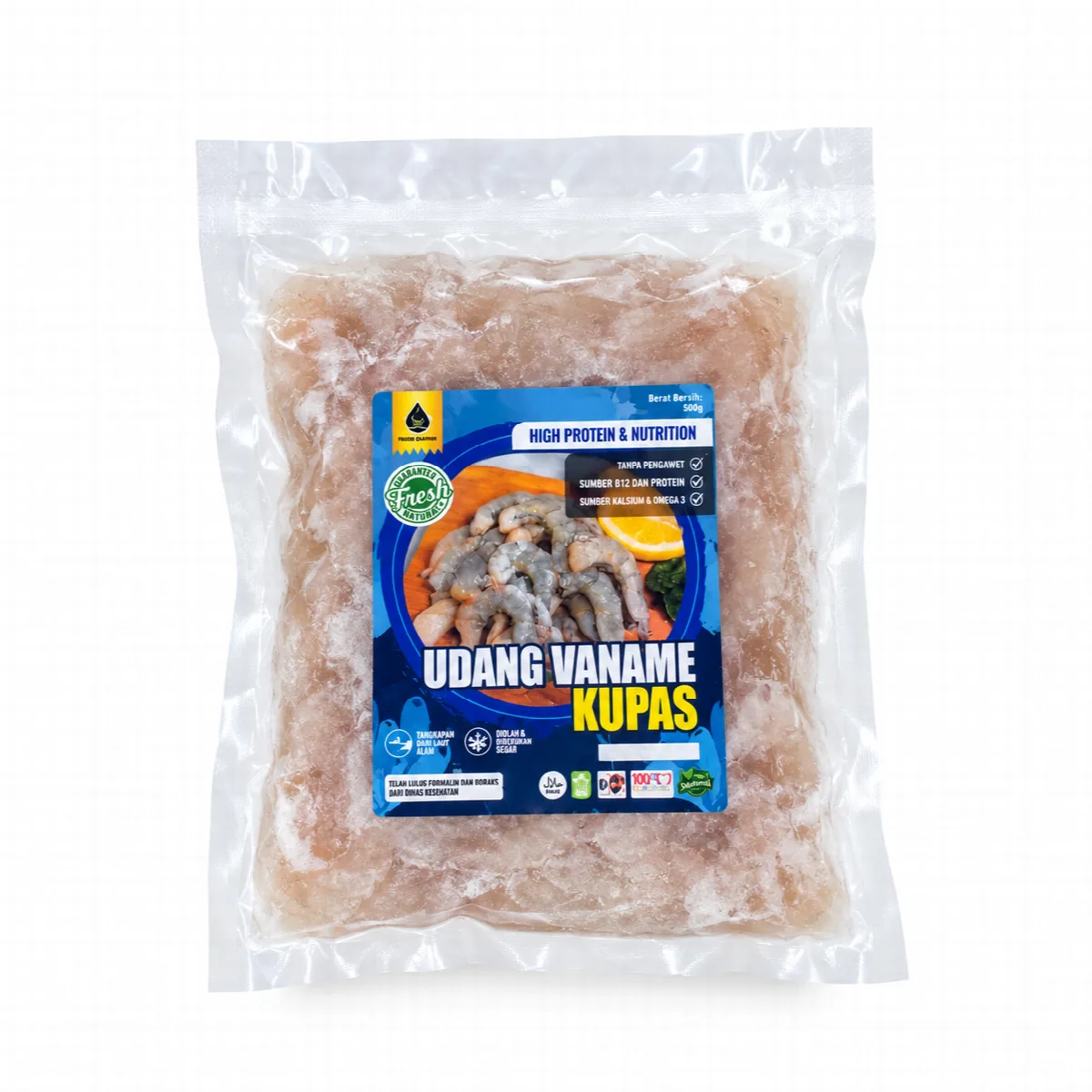 Udang Vaname Kupas - Pure Organic