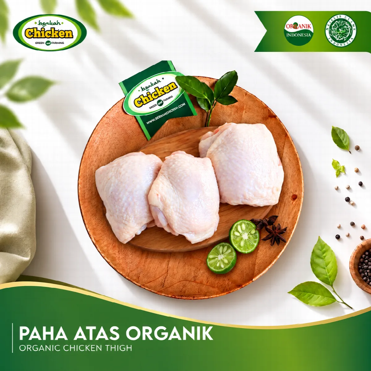 Paha Atas Ayam Organik - Berkah Chicken