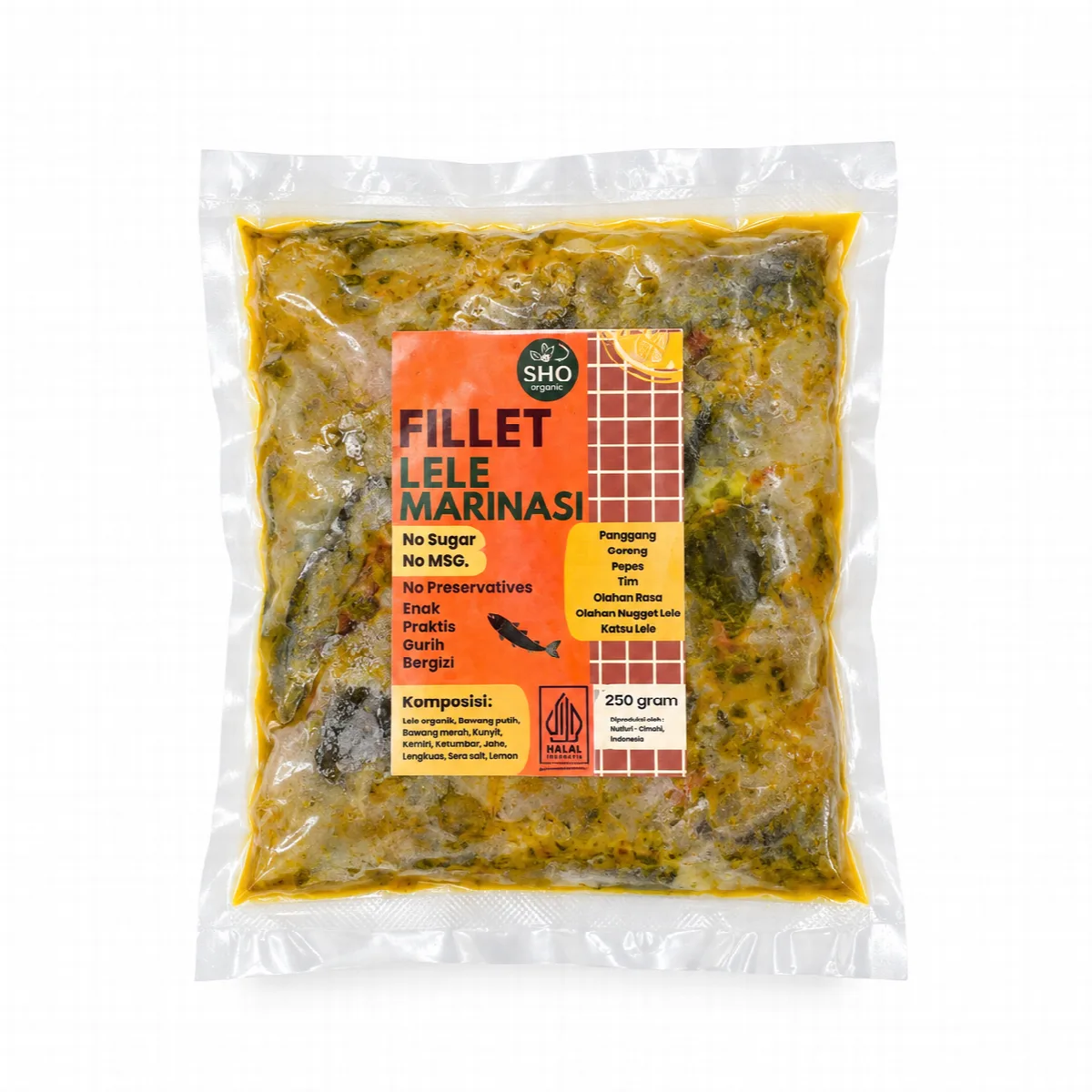 Ikan Lele Marinasi Fillet Organic Non MSG & Non Pengawet - Nutriti