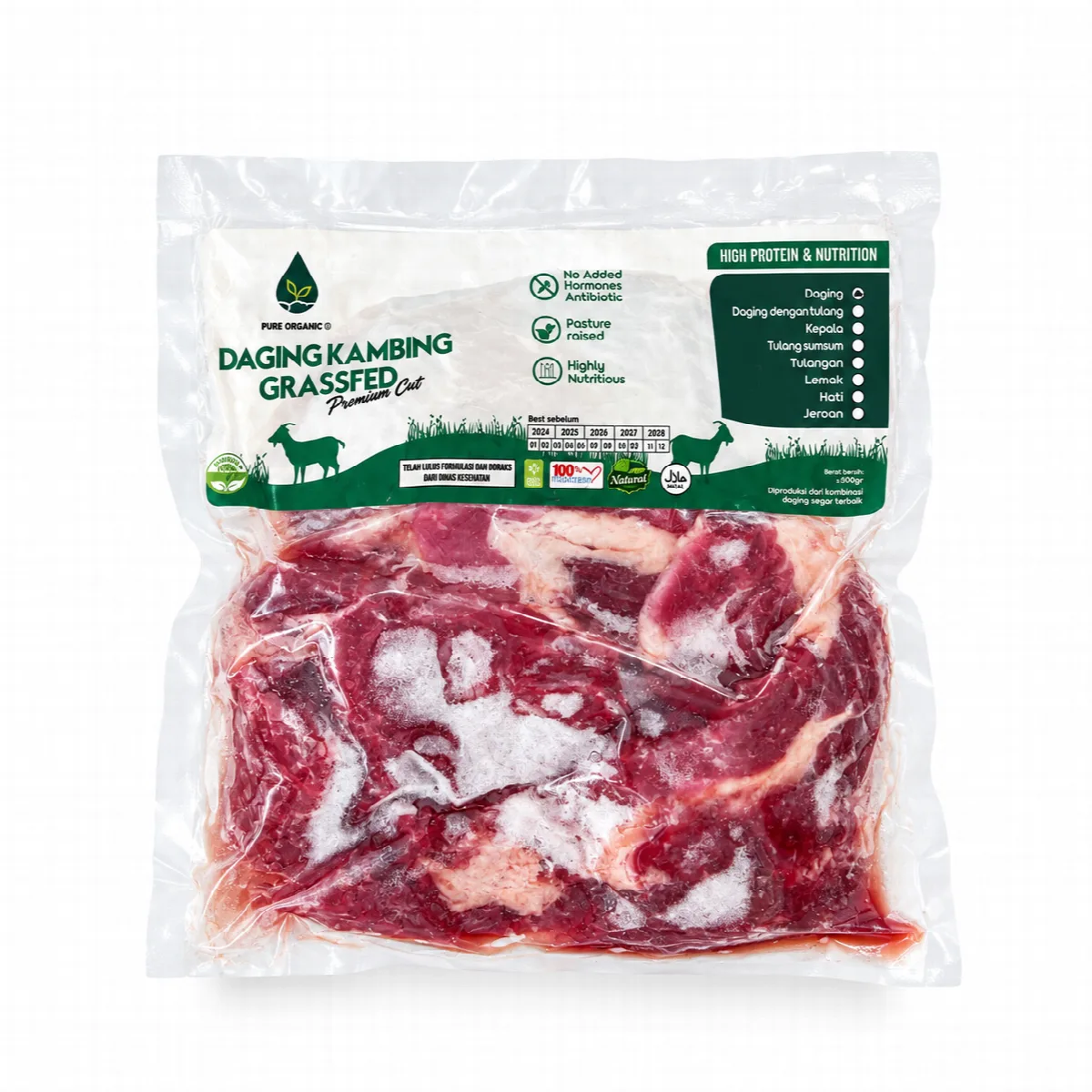 Daging Kambing Grassfed - Pure Organic 