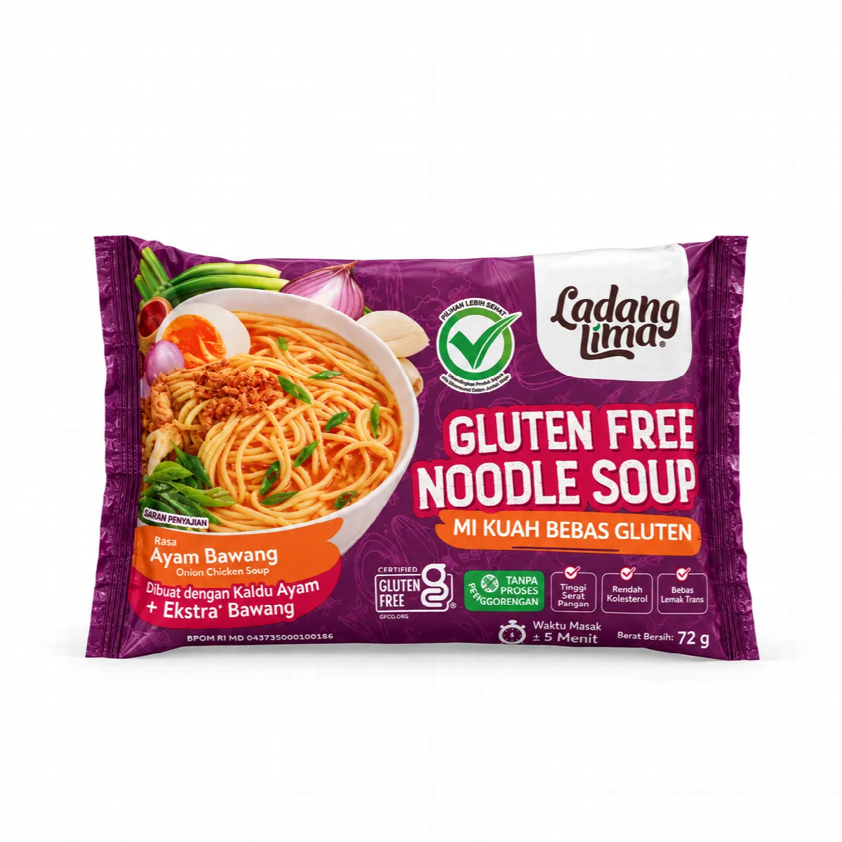 Mie Kuah Ayam Bawang Gluten Free - Gea Organic 