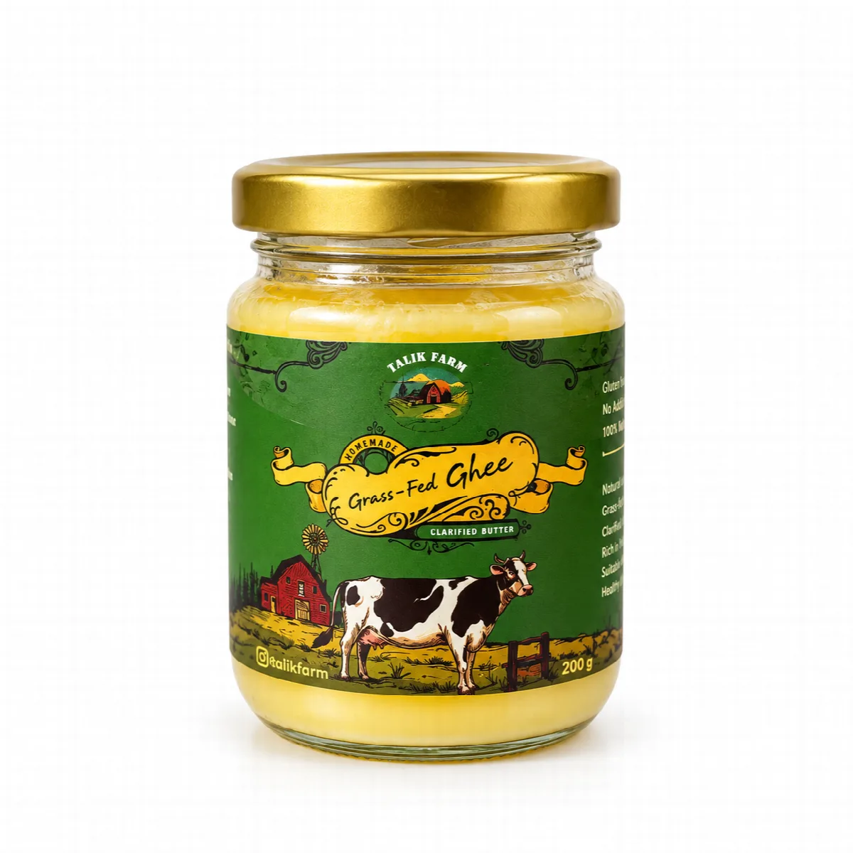 Ghee Original Grassfed Lemak Baik - Falik Farm
