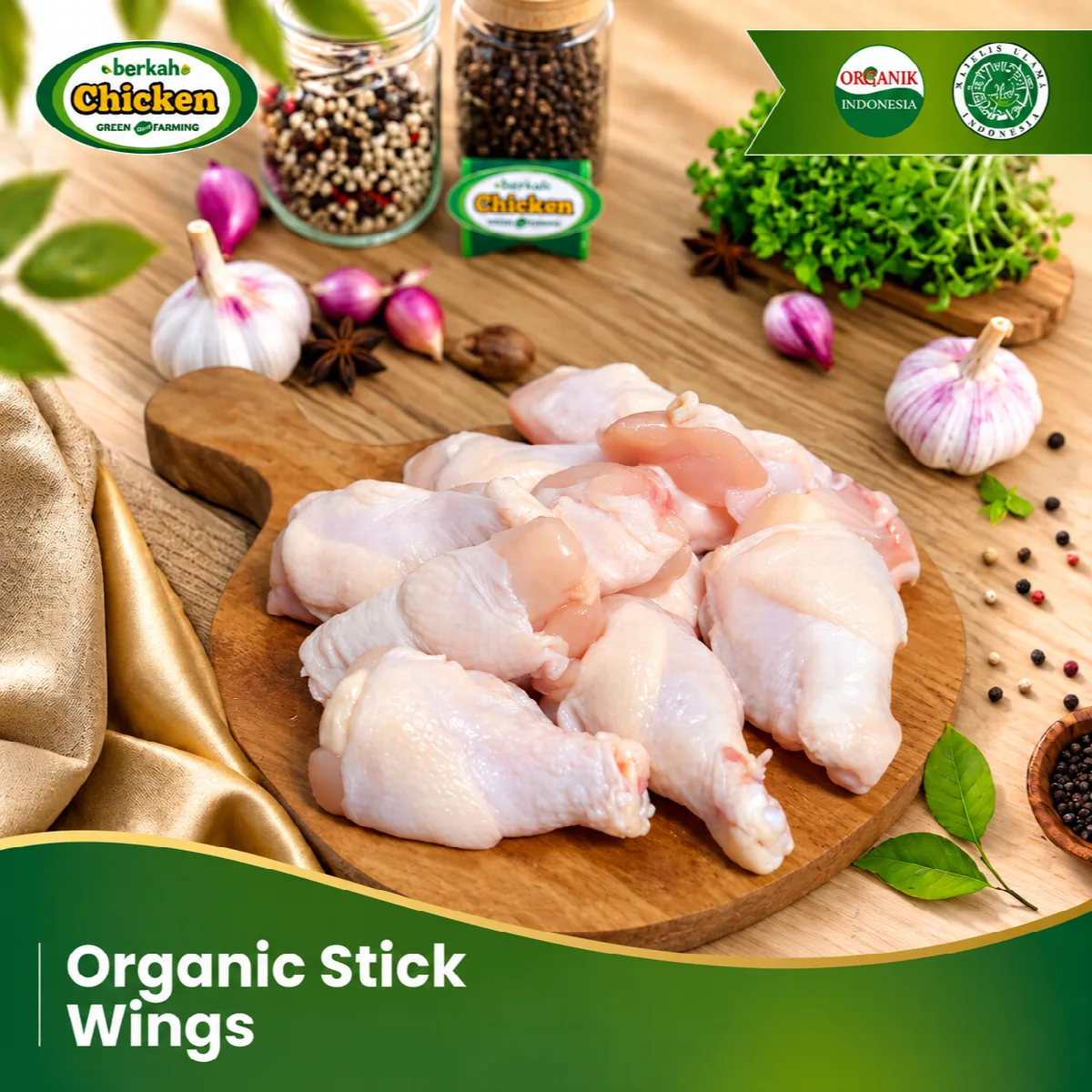 Stick Wings Ayam Organik - Berkah Chicken