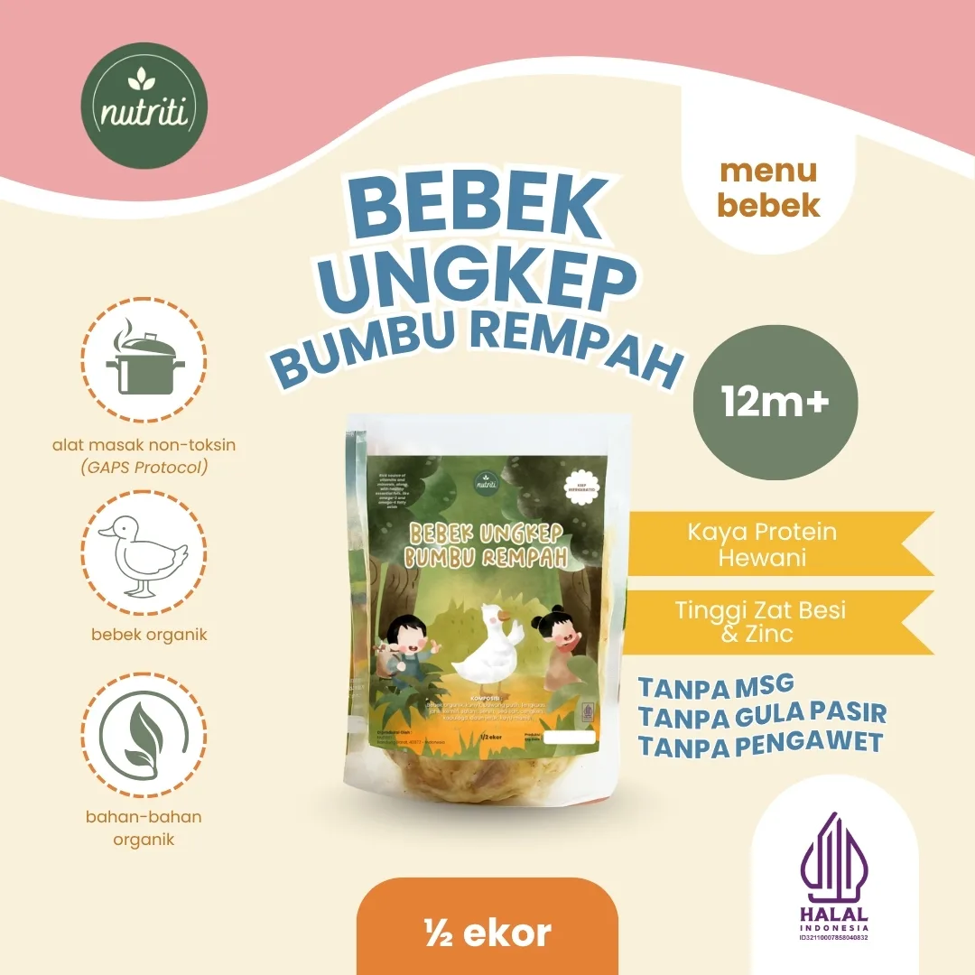 Bebek Ungkep Bumbu Rempah 1/2 Ekor - Nutriti