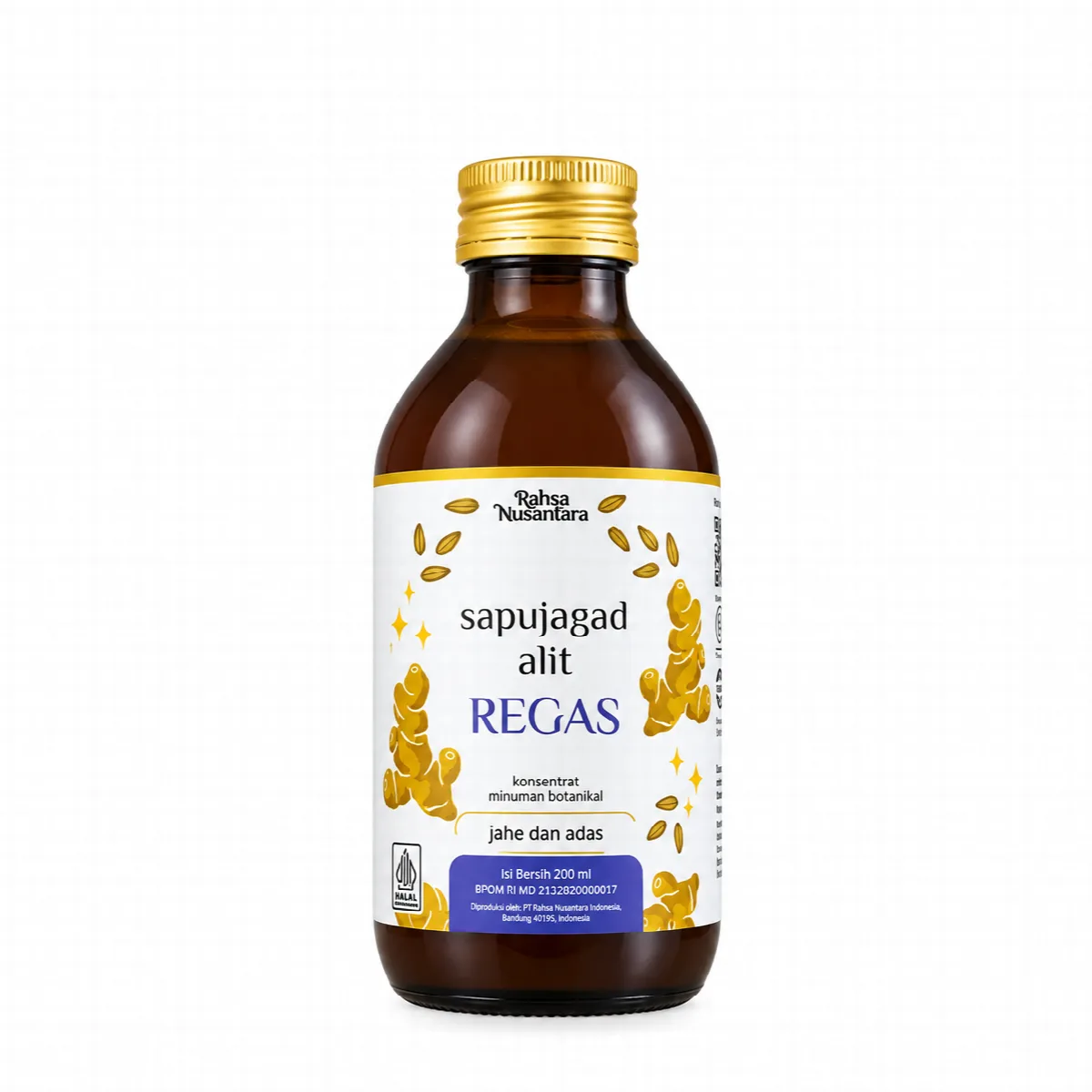 Sapujagad Alit Regas Herbal Alami Batuk Pilek Anak ( Jahe & Adas ) - Rahsa Nusantara