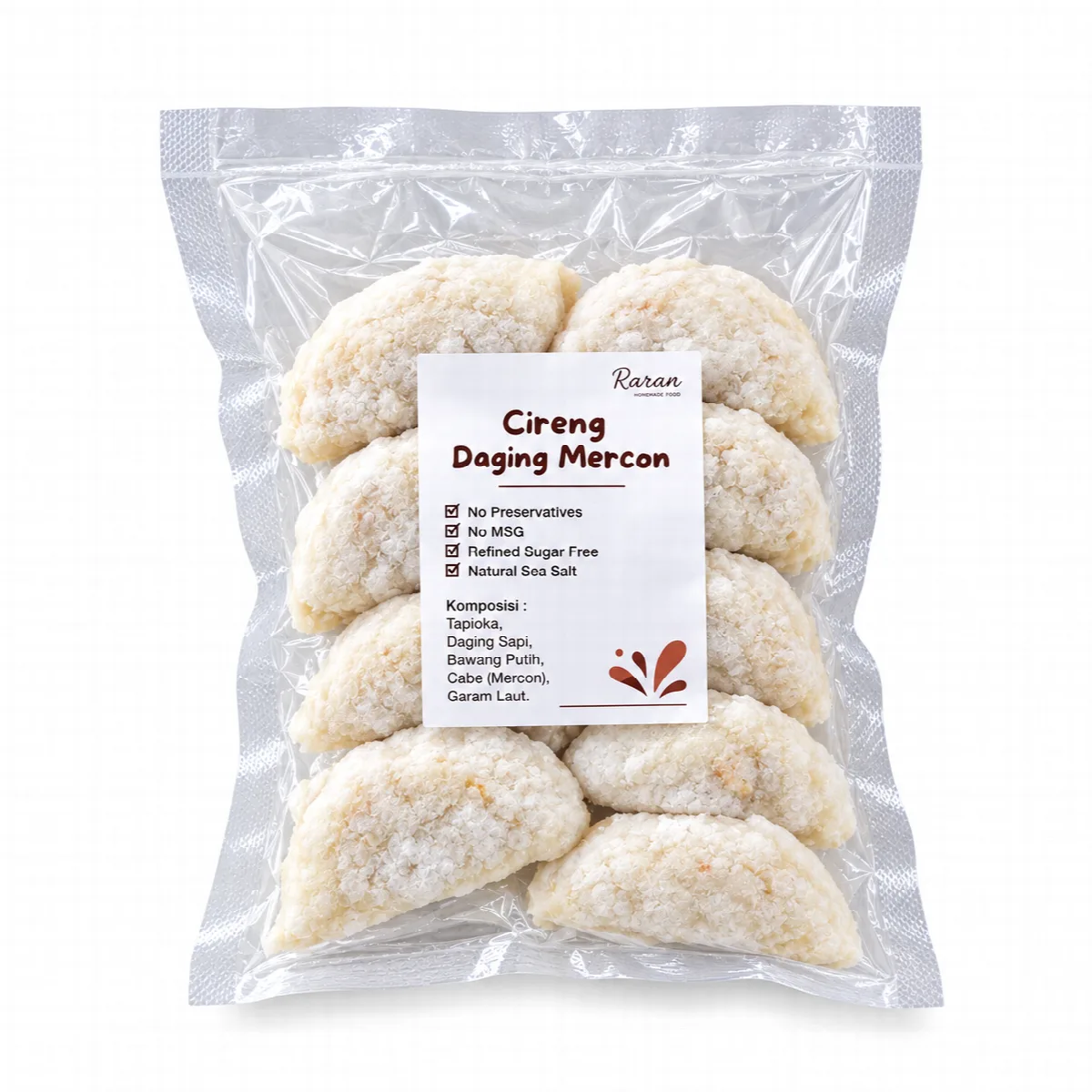 Cireng Isi Daging Mercon Gluten Free - Rarumi Organic 