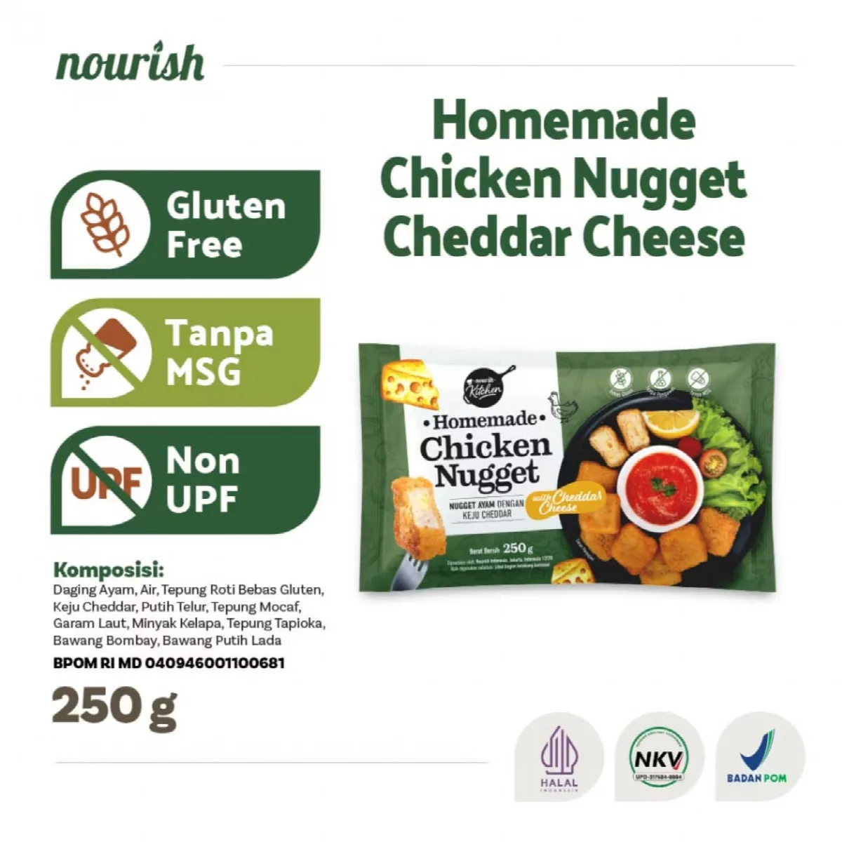 Homemade Chicken Nugget Cheddar Cheese ( Nugget Ayam Keju ) - Nourish Indonesia