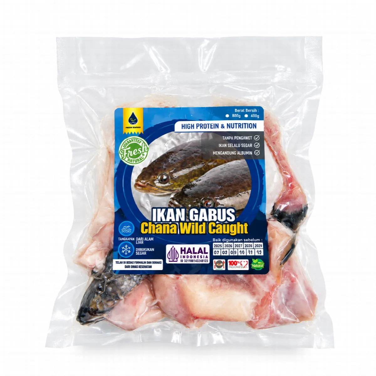 Ikan Gabus Liar Fillet - Pure Organic 