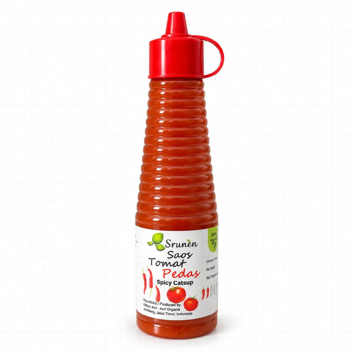 Saos Tomat Pedas Tanpa Pengawet & MSG - Srunen Organic 