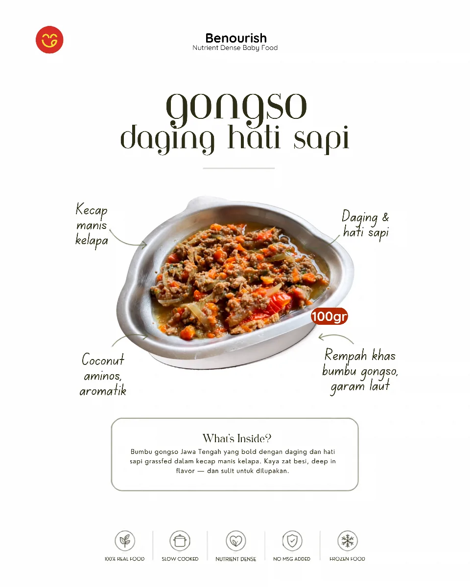 Gongso Daging Hati Sapi - Benourish