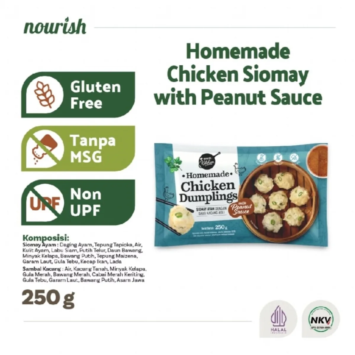 Homemade Chicken Siomay with Peanut Sauce  ( Sioamay Ayam ) - Nourish Indonesia