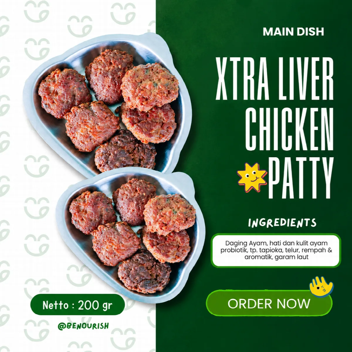 Xtra Liver Chicken Patty - Benourish