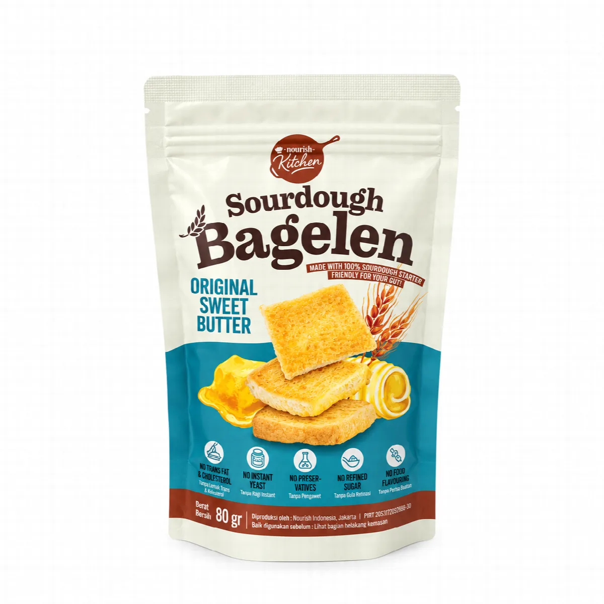 Sourdough Bagelen Original Sweet Butter - Nourish Indonesia