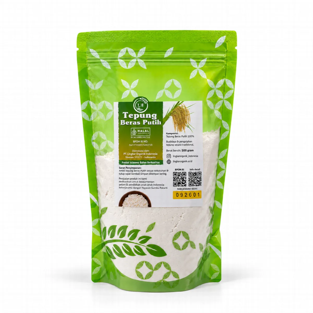 Tepung Beras Putih Gluten Free - Lingkar Organik