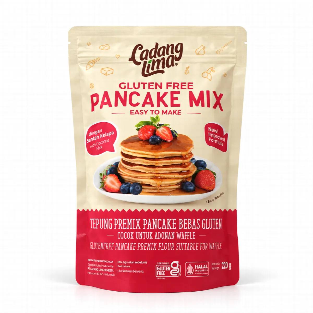 Tepung Pancake Mix Gluten Free - Ladang Lima