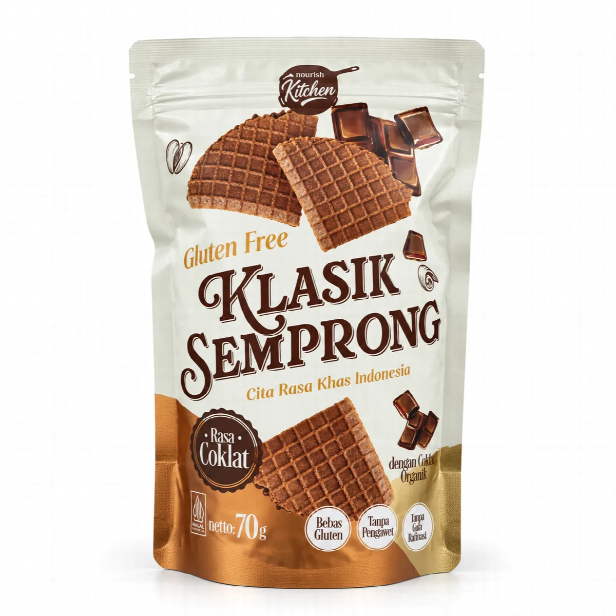 Klasik Semprong Coklat Gluten Free - Nourish Indonesia